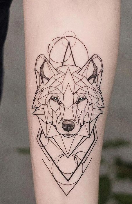 pics Abstract Wolf Tattoo Designs