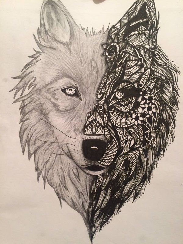 images Abstract Wolf Tattoo