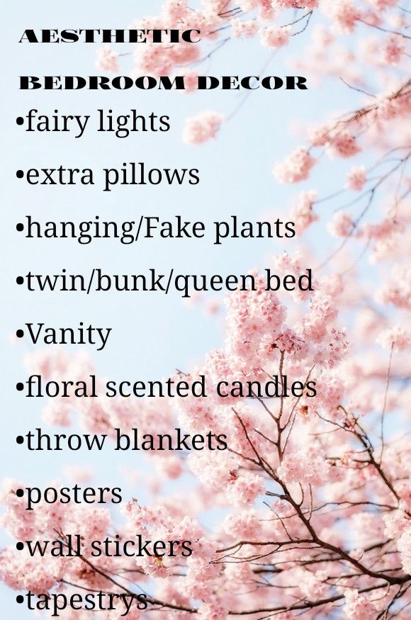 pix Aesthetic Room Decor List