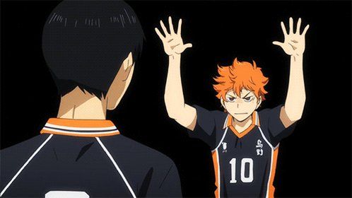 wallpapers Anime High Five Gif