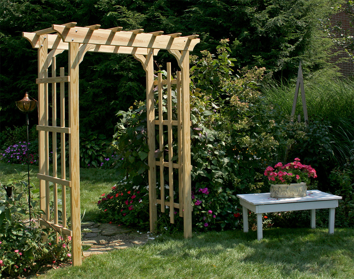 pics Backyard Rose Arbor