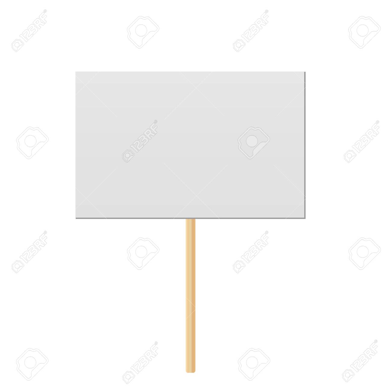 picture Blank Sign On A Stick