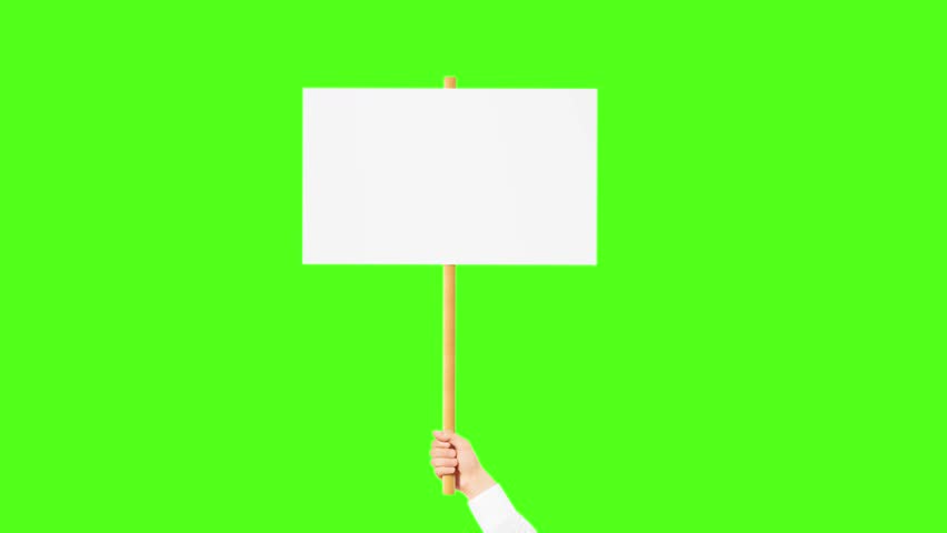 picture Blank Sign On A Stick