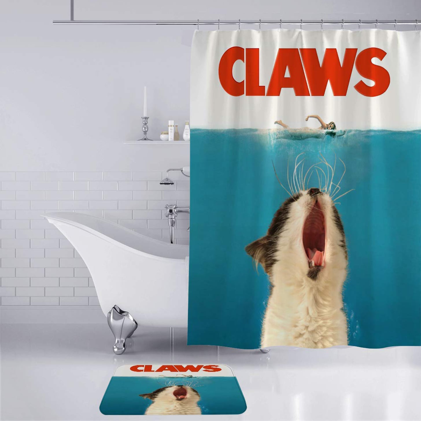 photo Crazy Funny Shower Curtains