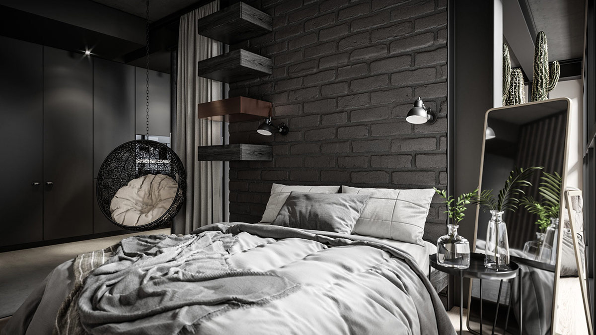 Featured image of post Dark Grey Industrial Bedroom