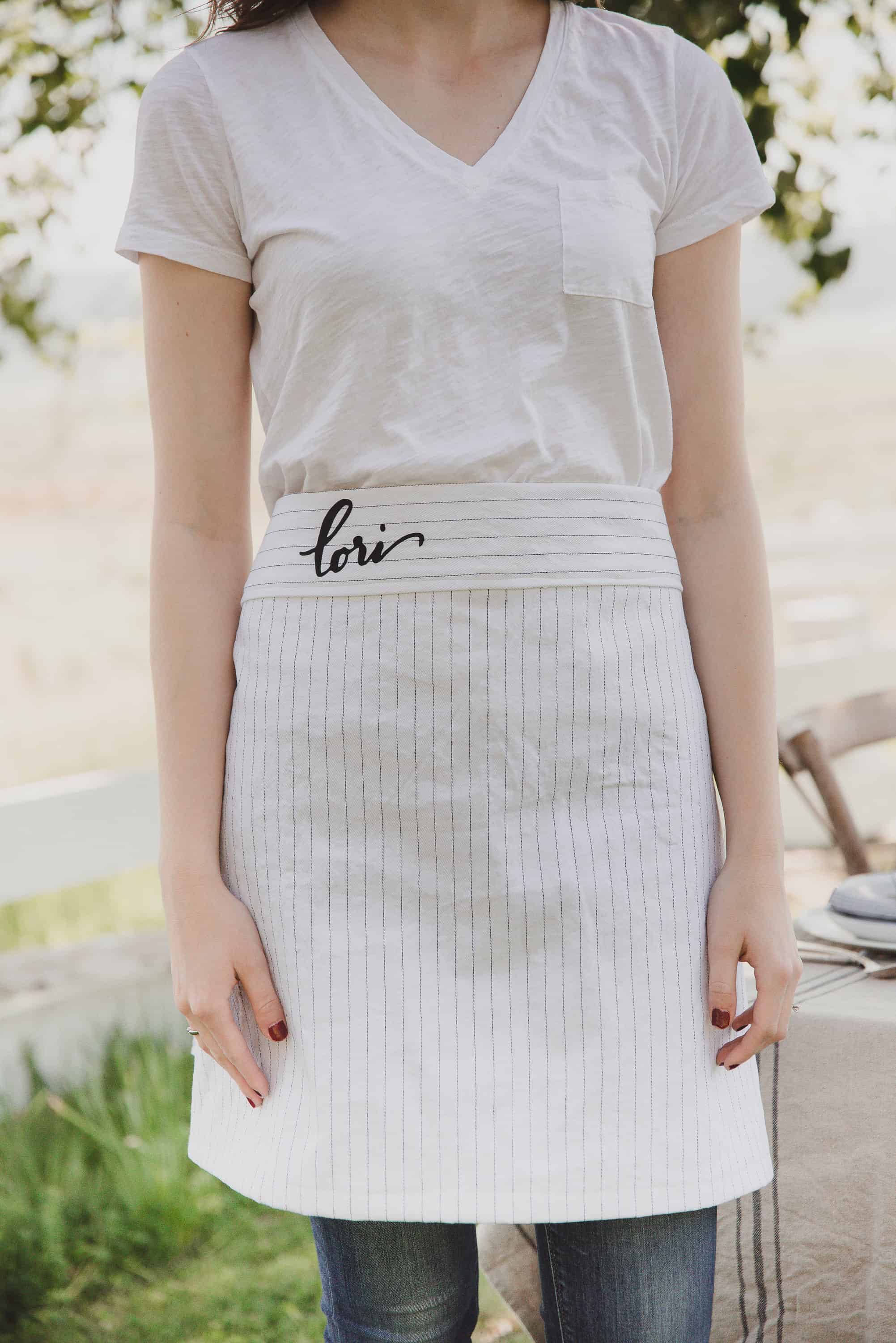 photo Diy Half Apron Pattern