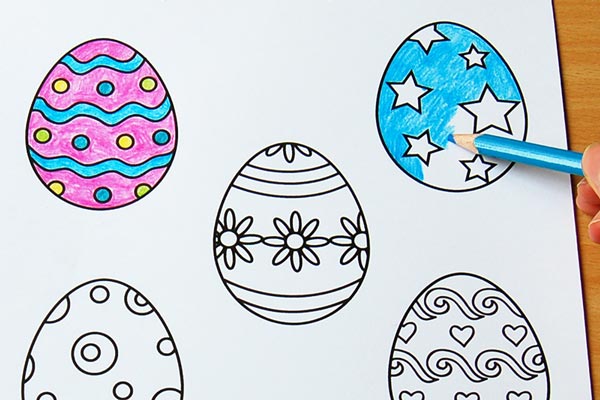 picture Easy Easter Egg Designs Drawings