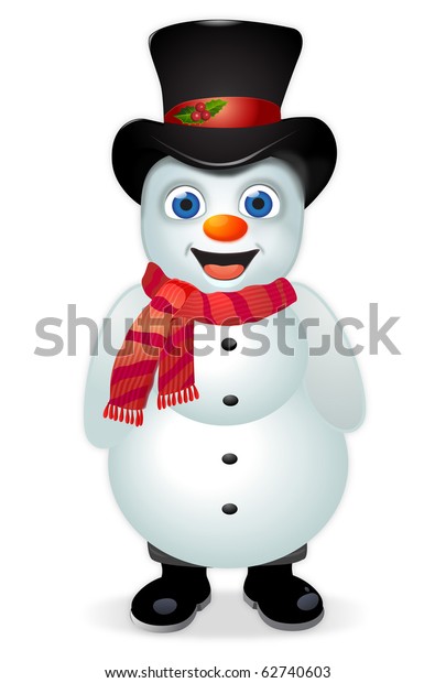 photo Frosty The Snowman With Scarf