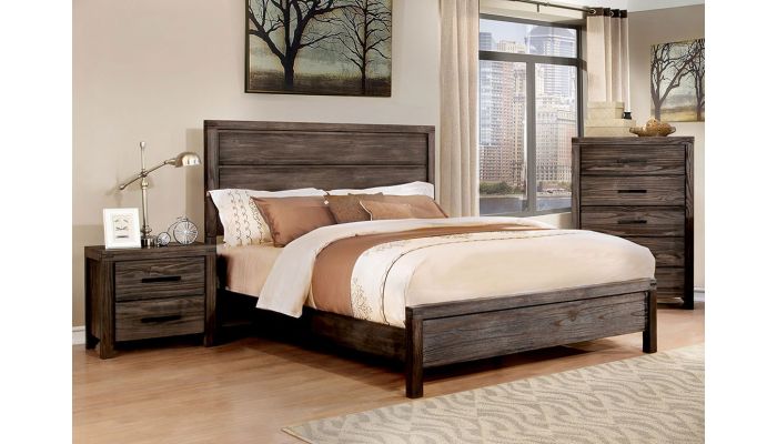 photo Grey Industrial Bedroom Furniture