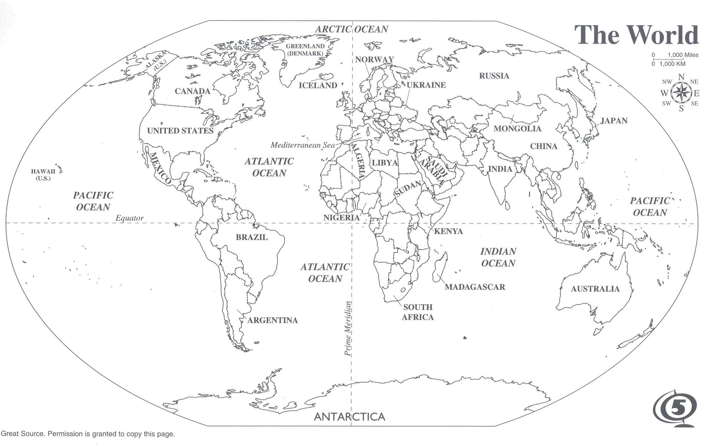 pic High Resolution Labeled Blank World Map