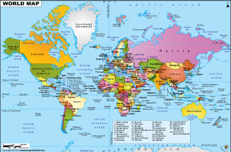 images High Resolution Labeled World Map With Countries