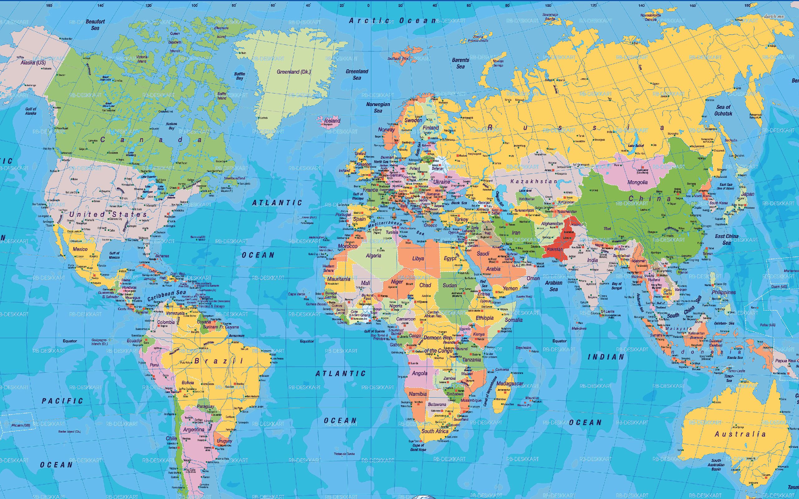 pics High Resolution Labeled World Map