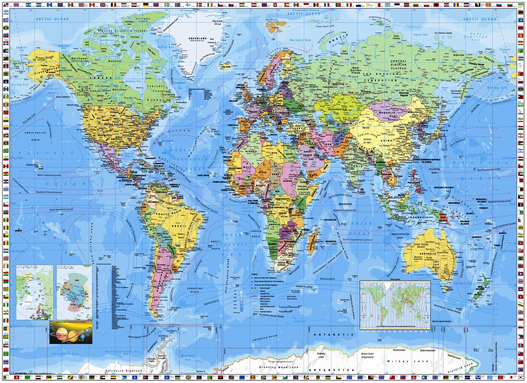 picture High Resolution Labeled World Map