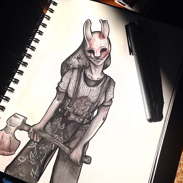 photo Huntress Dbd Drawing