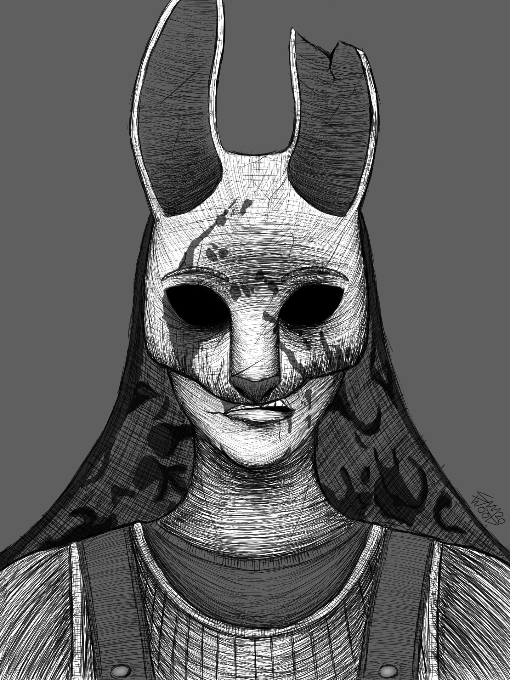 images Huntress Dbd Drawing