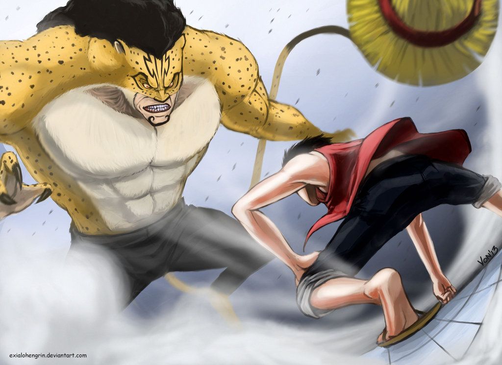 pics Luffy Vs Rob Lucci Gif