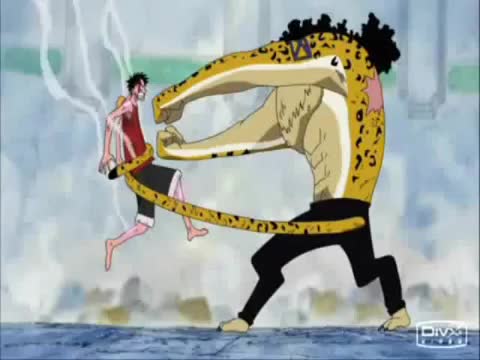 photo Luffy Vs Rob Lucci Gif