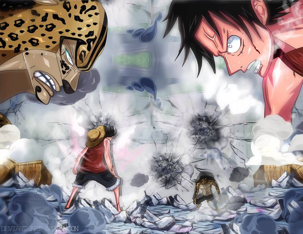 photo Luffy Vs Rob Lucci Manga