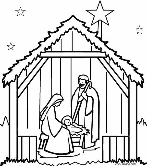 Featured image of post Manger Scene Coloring Page