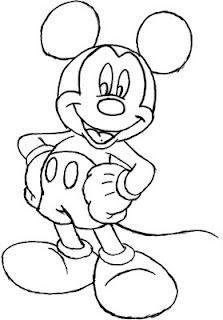 wallpapers Mickey Mouse Line Drawing