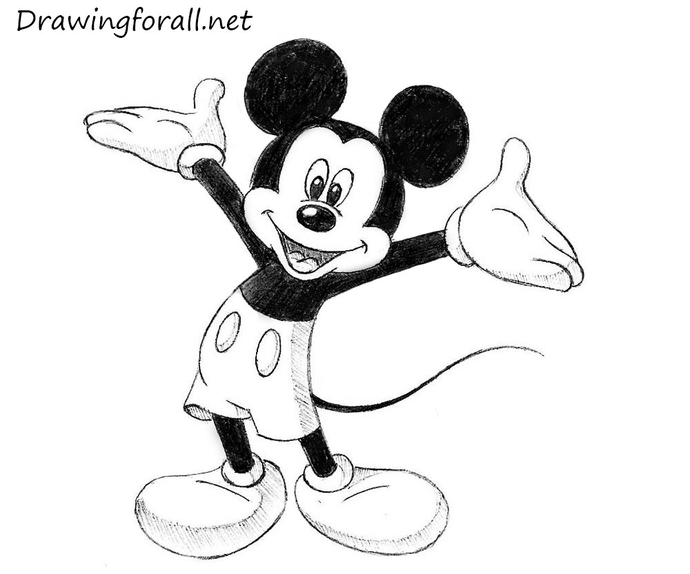 pic Mickey Mouse Line Drawing