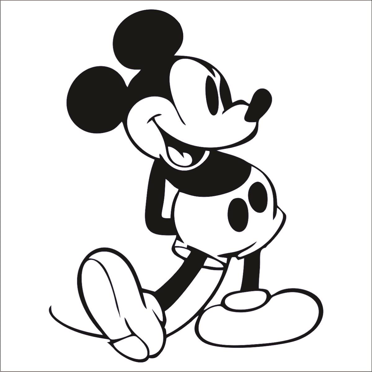 photo Mickey Mouse Line Drawing