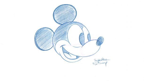 pix Mickey Mouse Line Drawing