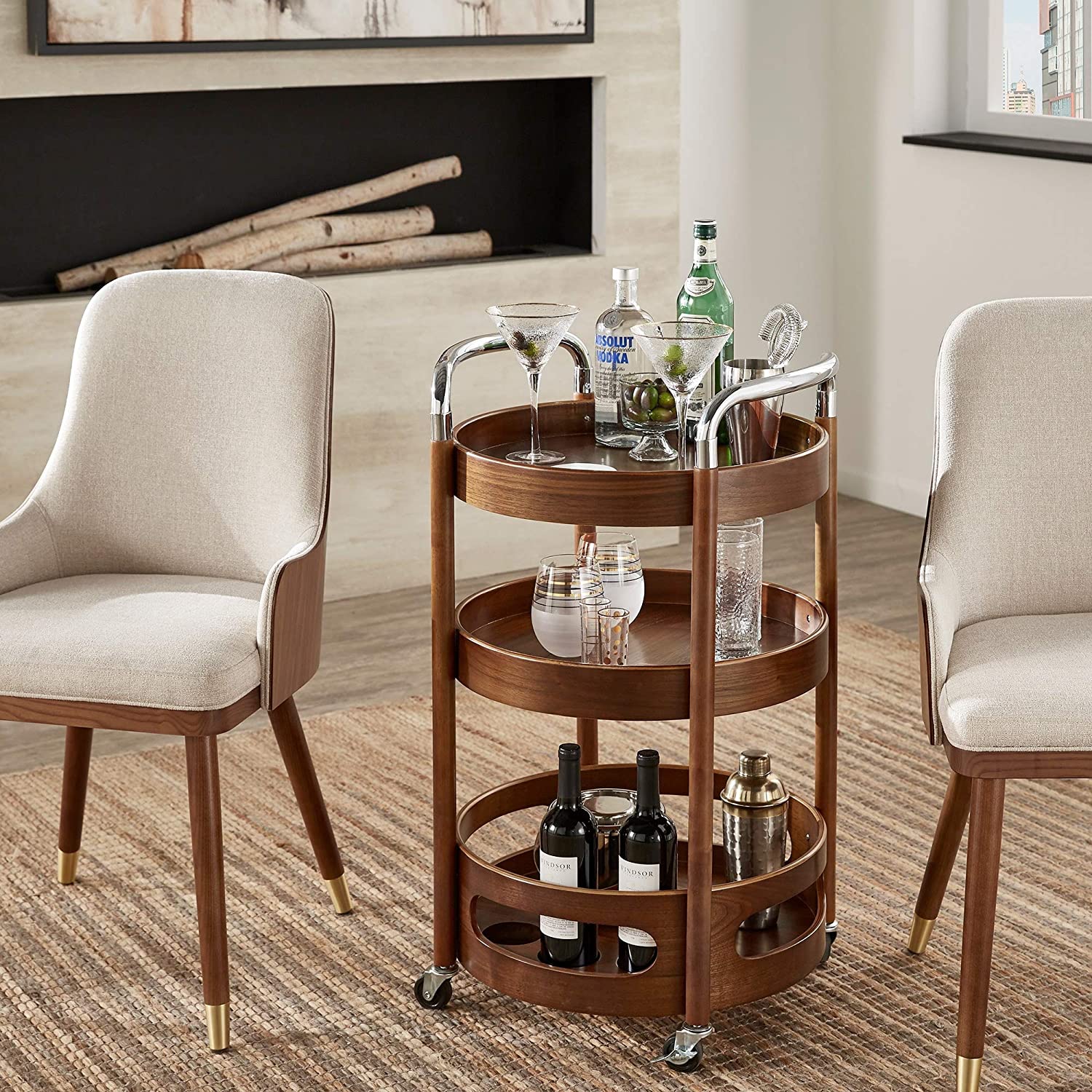 pic Modern Contemporary Bar Cart