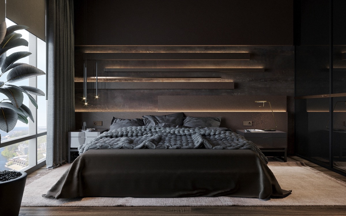 photo Modern Cool Master Bedrooms