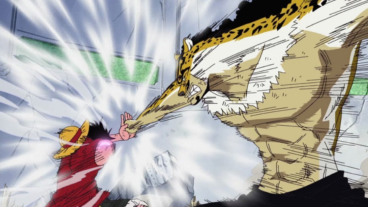 photo One Piece Luffy Vs Rob Lucci