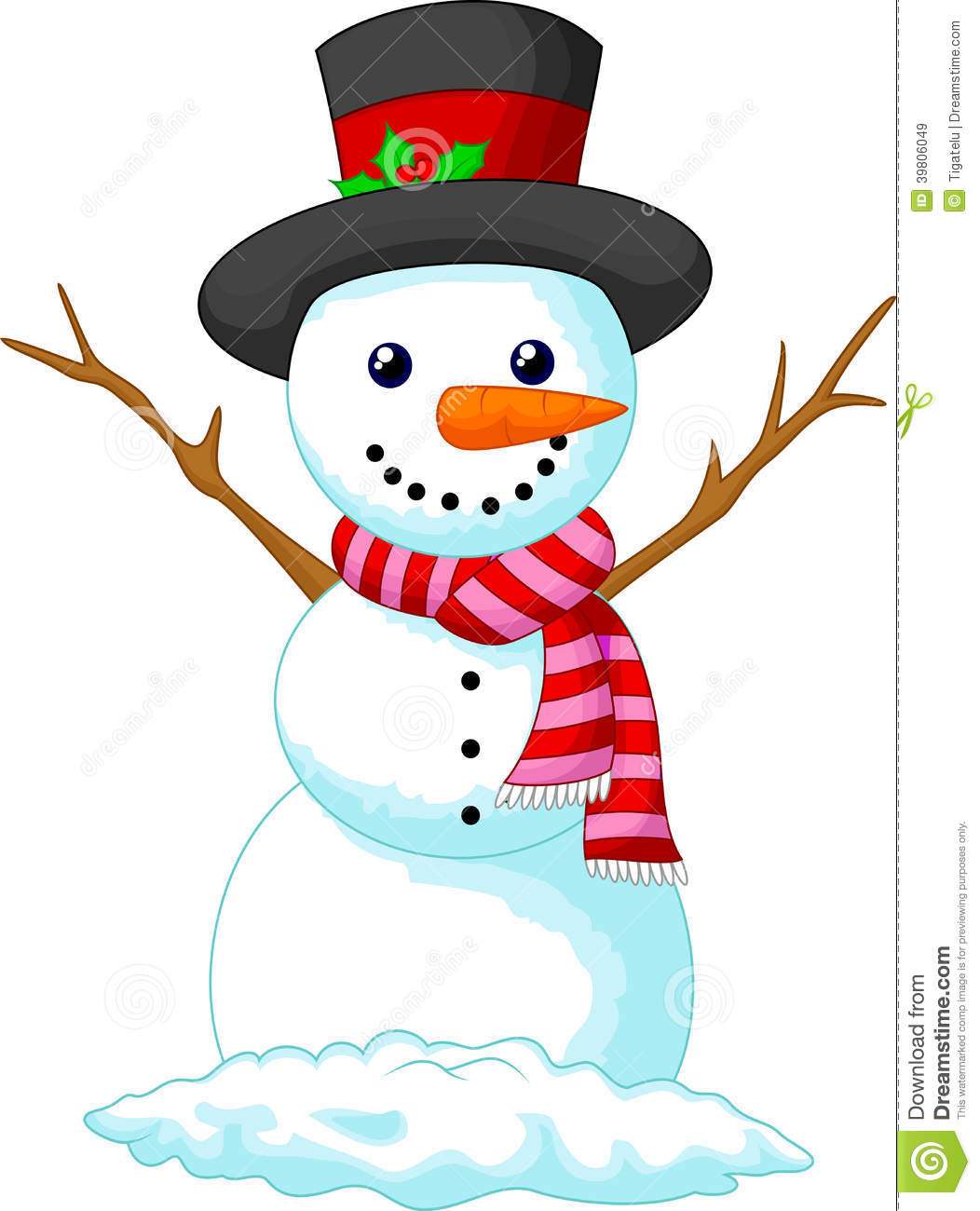 pics Picture Of Snowman With Scarf