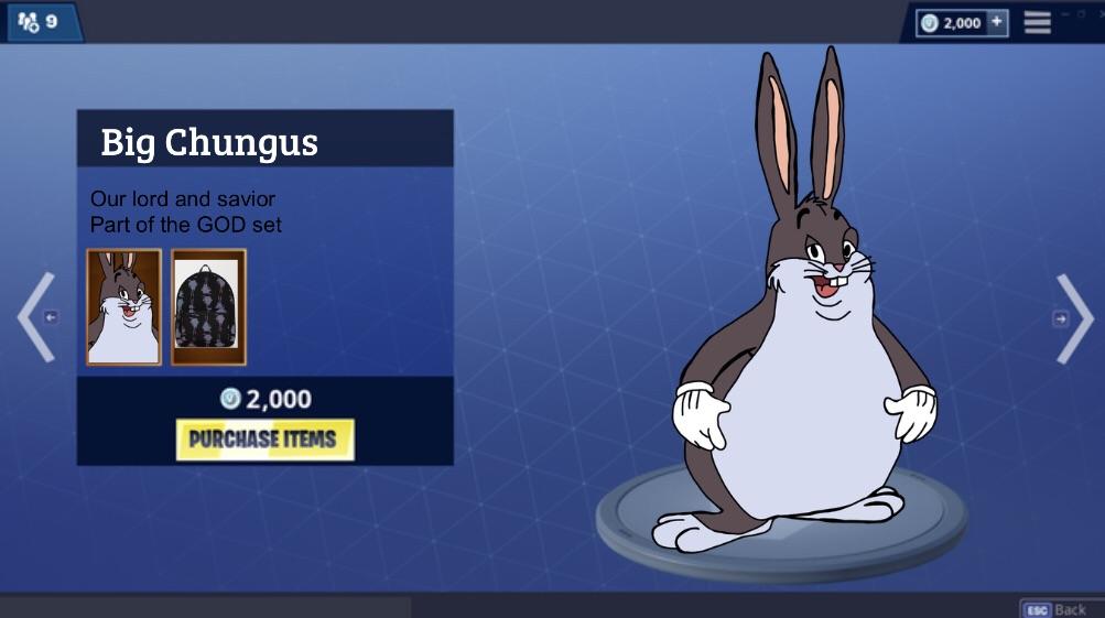 images Pictures Of Big Chungus From Fortnite