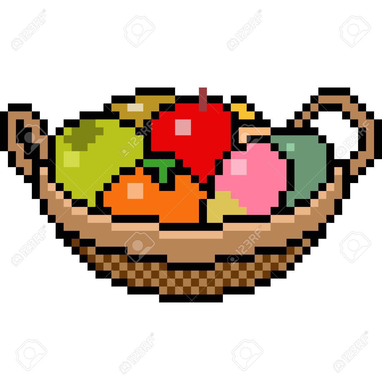 Featured image of post Pixel Fruit Basket