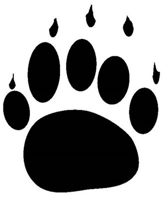 picture Polar Bear Paw Print Clip Art