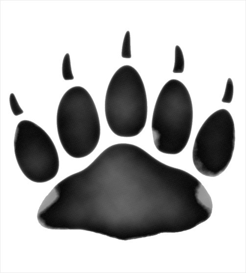 picture Polar Bear Paw Print Clip Art