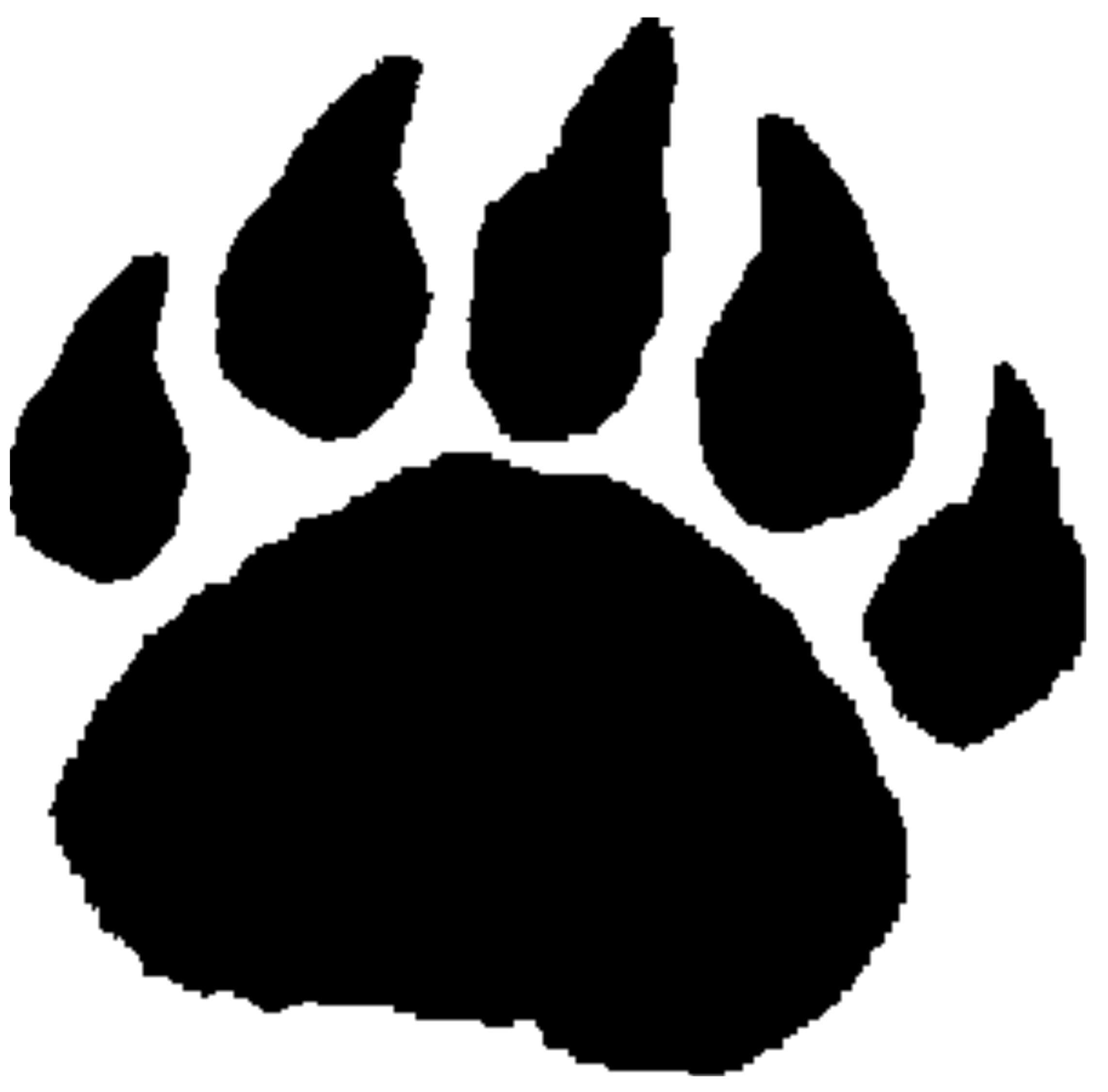 wallpapers Polar Bear Paw Print Clip Art