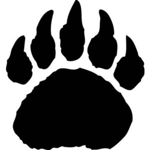 picture Polar Bear Paw Print Clip Art