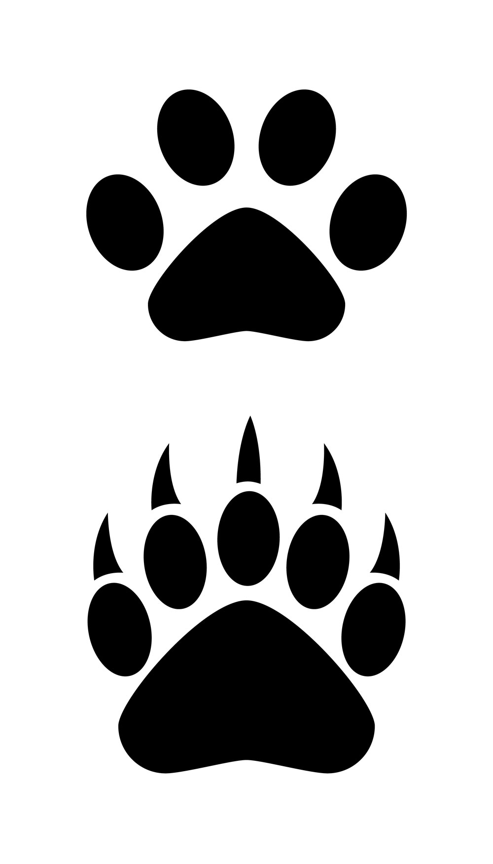 picture Polar Bear Paw Print Clip Art