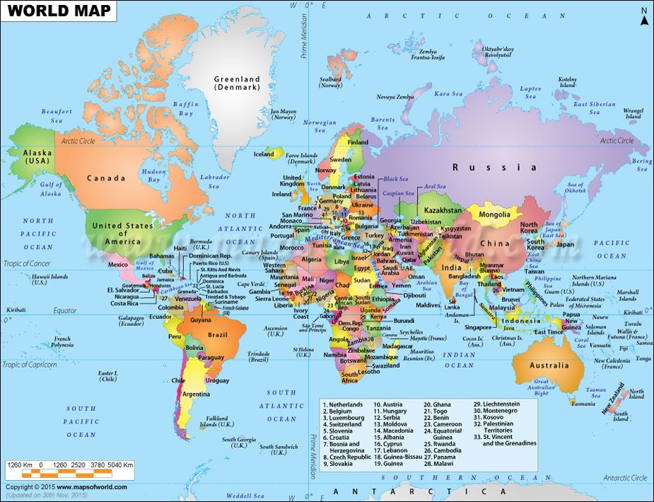 photo Printable High Resolution Labeled World Map