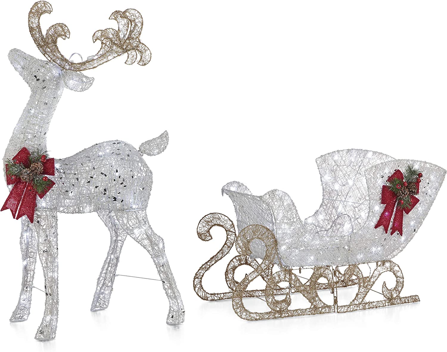 Featured image of post Reindeer And Sleigh Outdoor Decoration