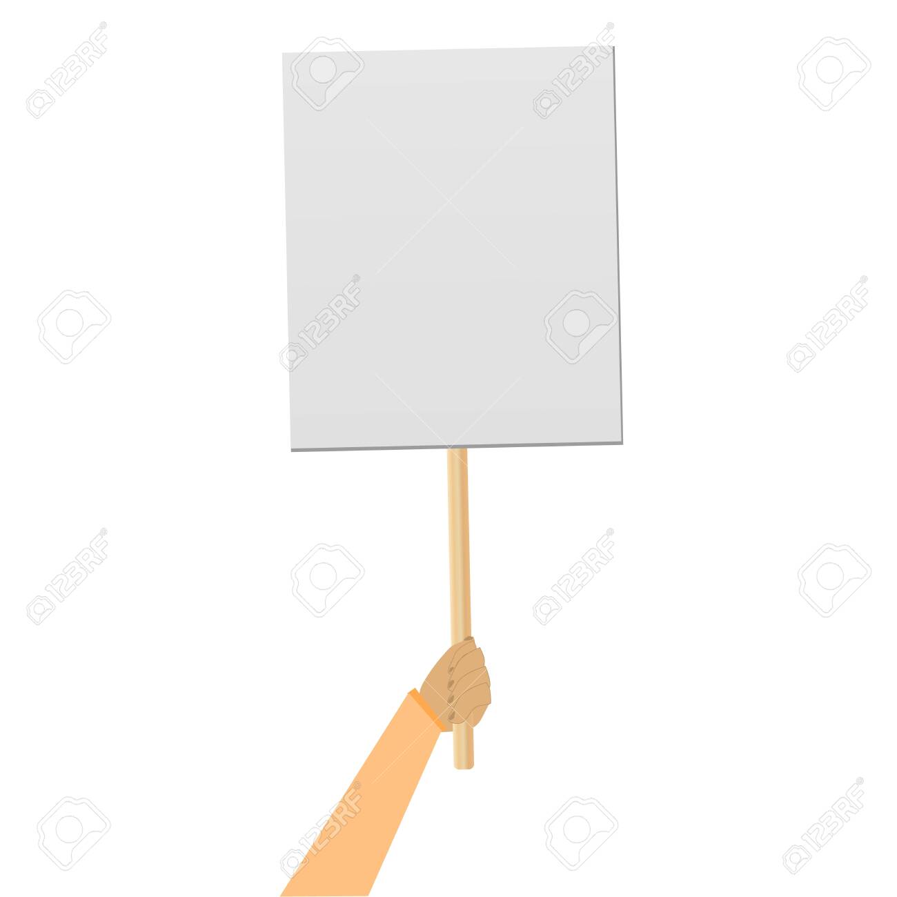 photo Sign On A Stick Clipart