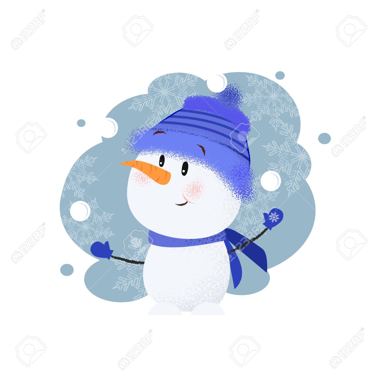 pics Snowman With Scarf Drawing