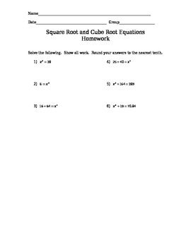 wallpapers Solving Cube Root Equations Worksheet Answers