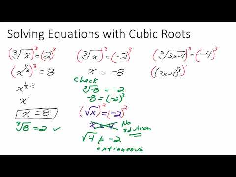 pix Solving Cubic And Cube Root Equations