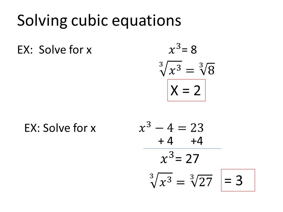 pix Solving Cubic And Cube Root Equations