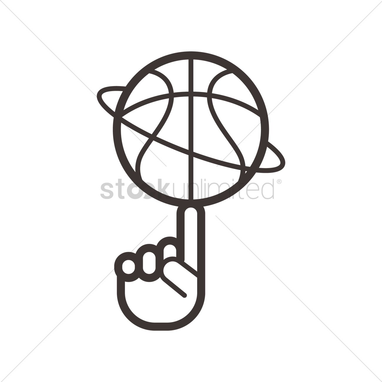 wallpapers Spinning Basketball On Finger Drawing