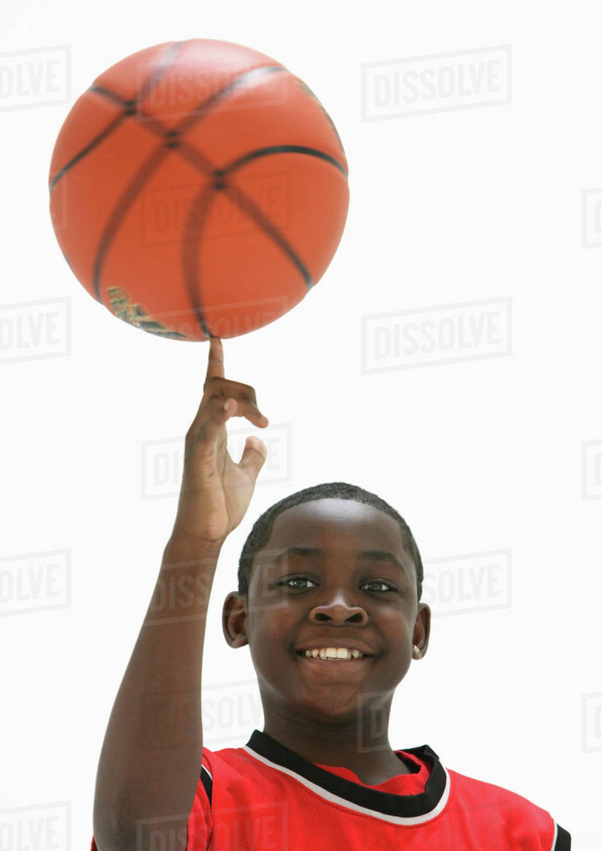 photo Spinning Basketball On Finger Pose