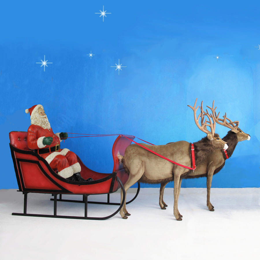 pic Toy Reindeer And Sleigh